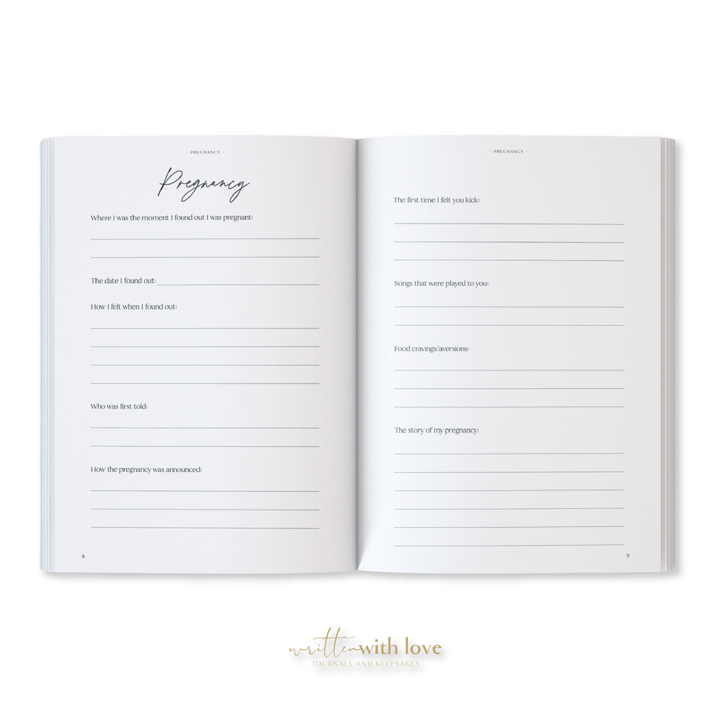 Baby Memory Book with Keepsake Box - Oatmeal