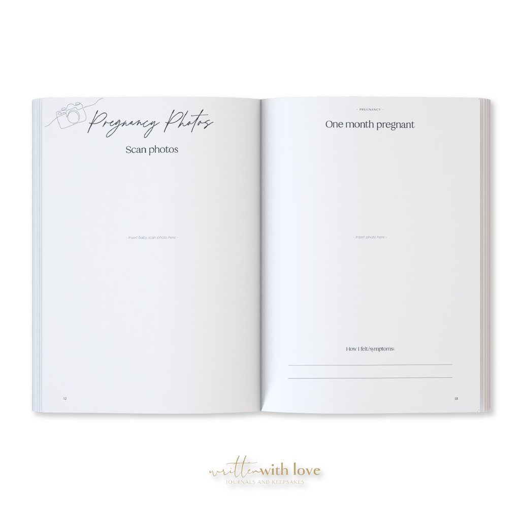 Baby Memory Book with Keepsake Box - Oatmeal