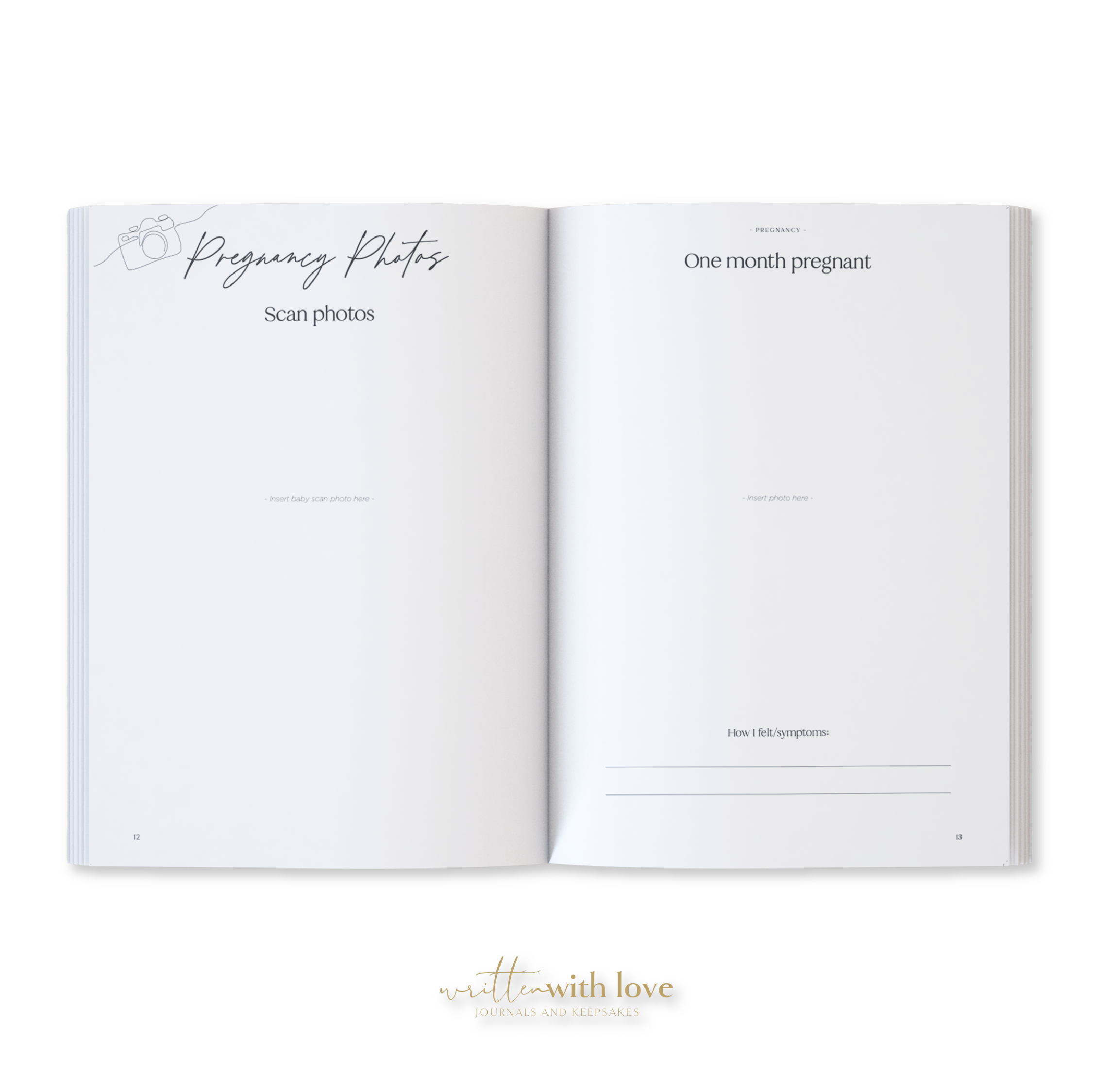 Baby Memory Book with Keepsake Box - Oatmeal