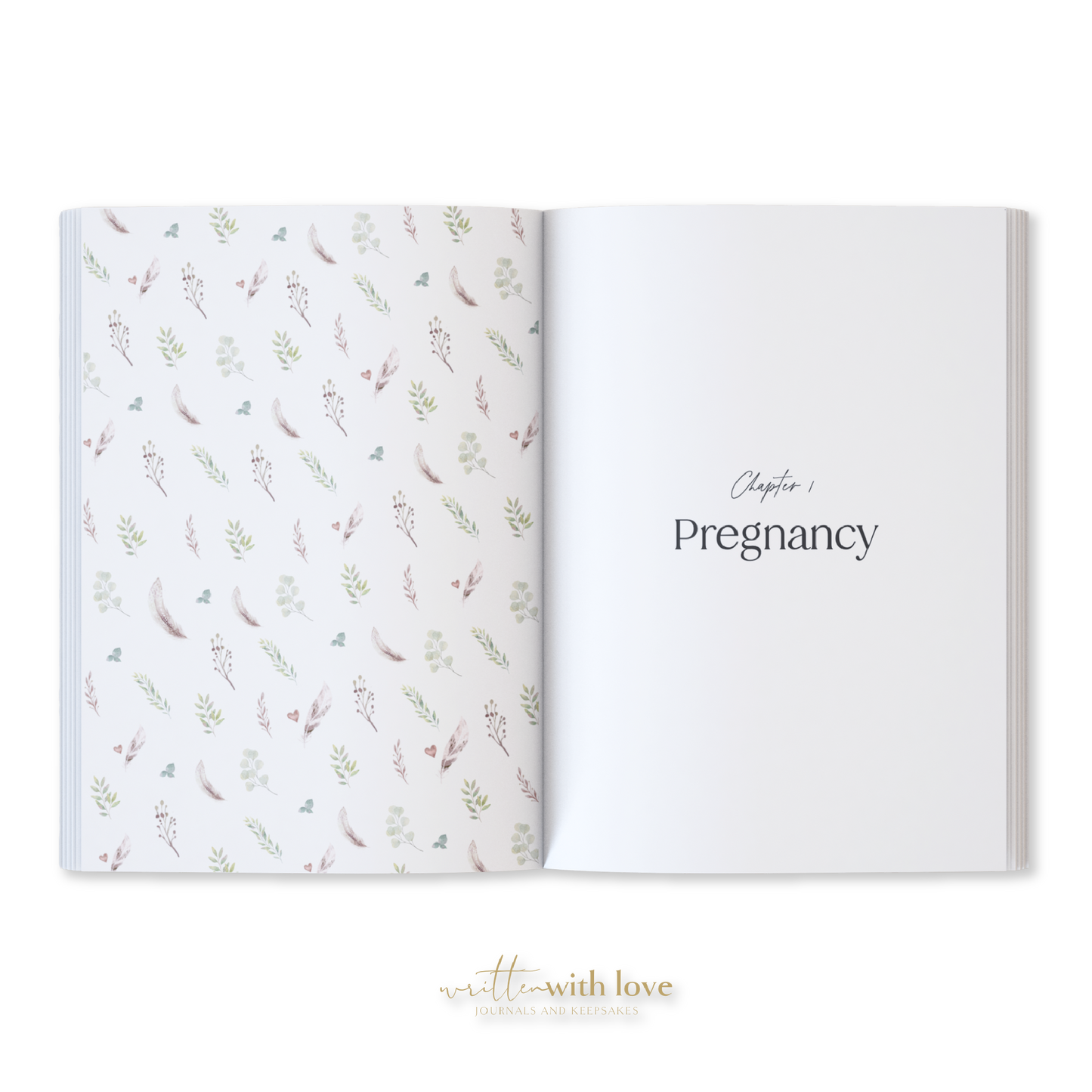 Baby Memory Book with Keepsake Box - Oatmeal