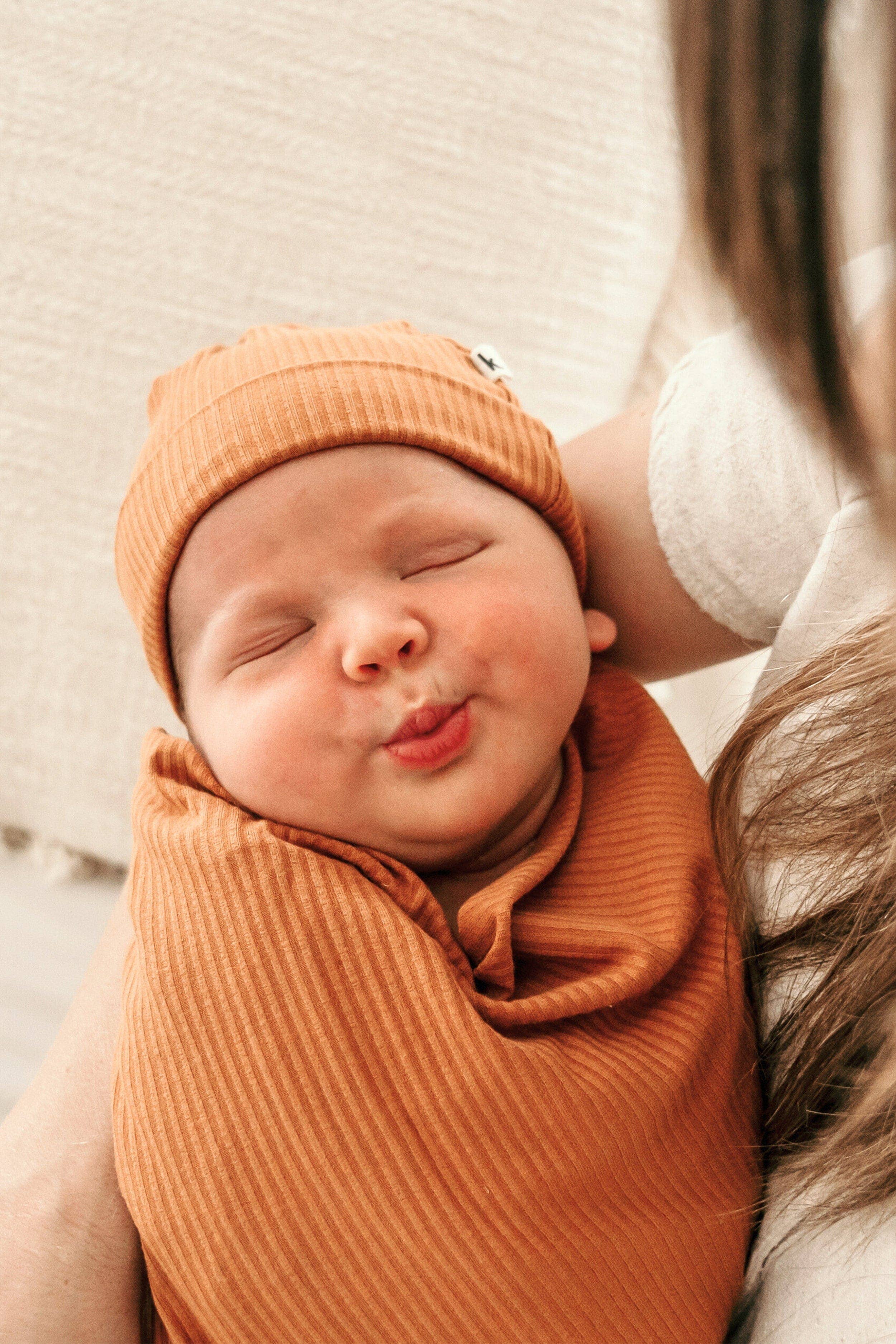 Bamboo Stretch Beanie - Oat