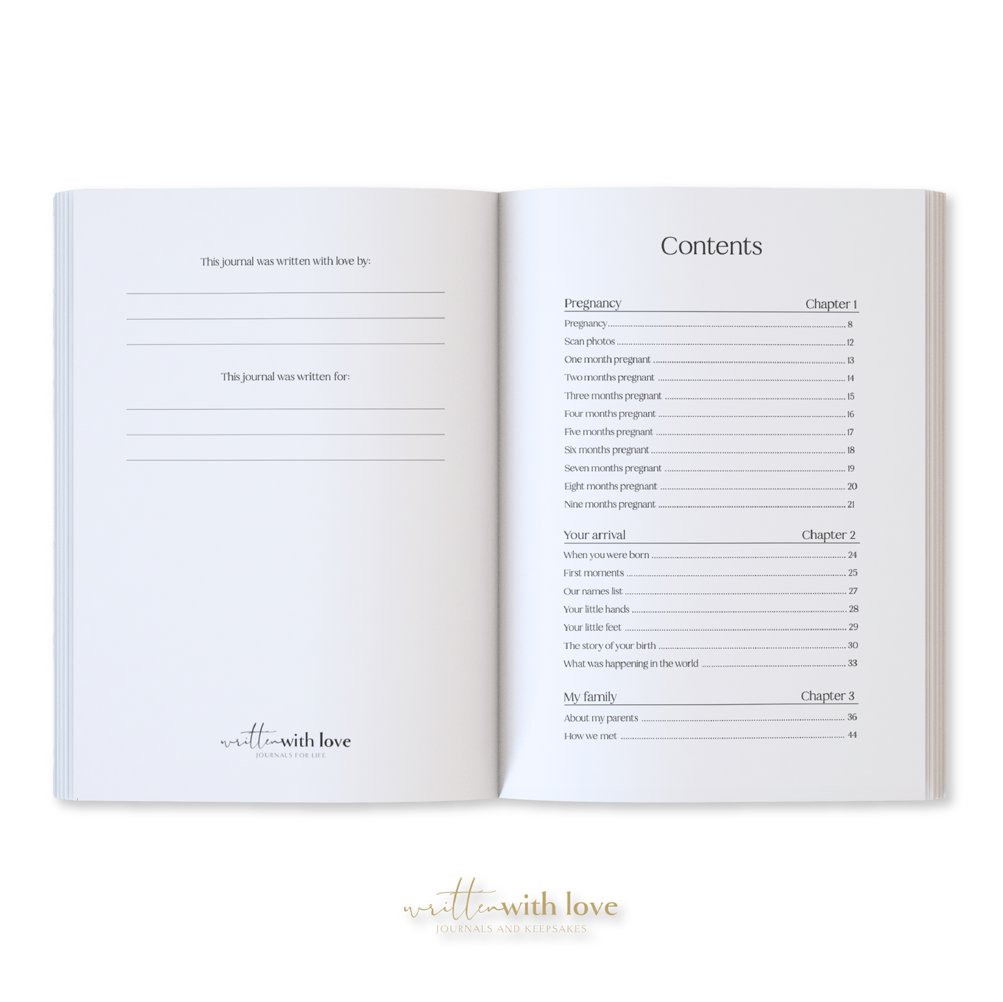 Baby Memory Book with Keepsake Box - Oatmeal