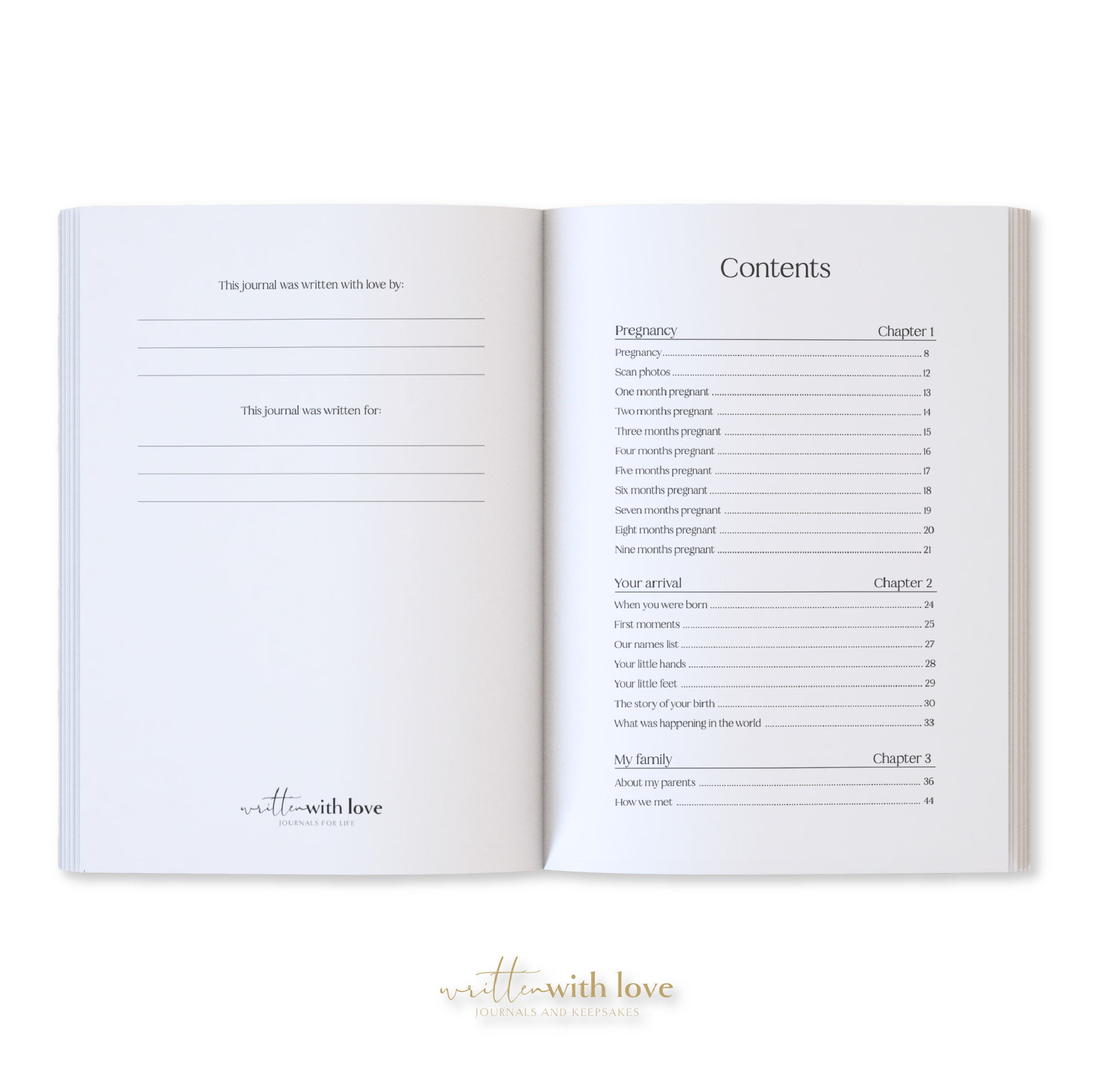 Baby Memory Book with Keepsake Box - Oatmeal