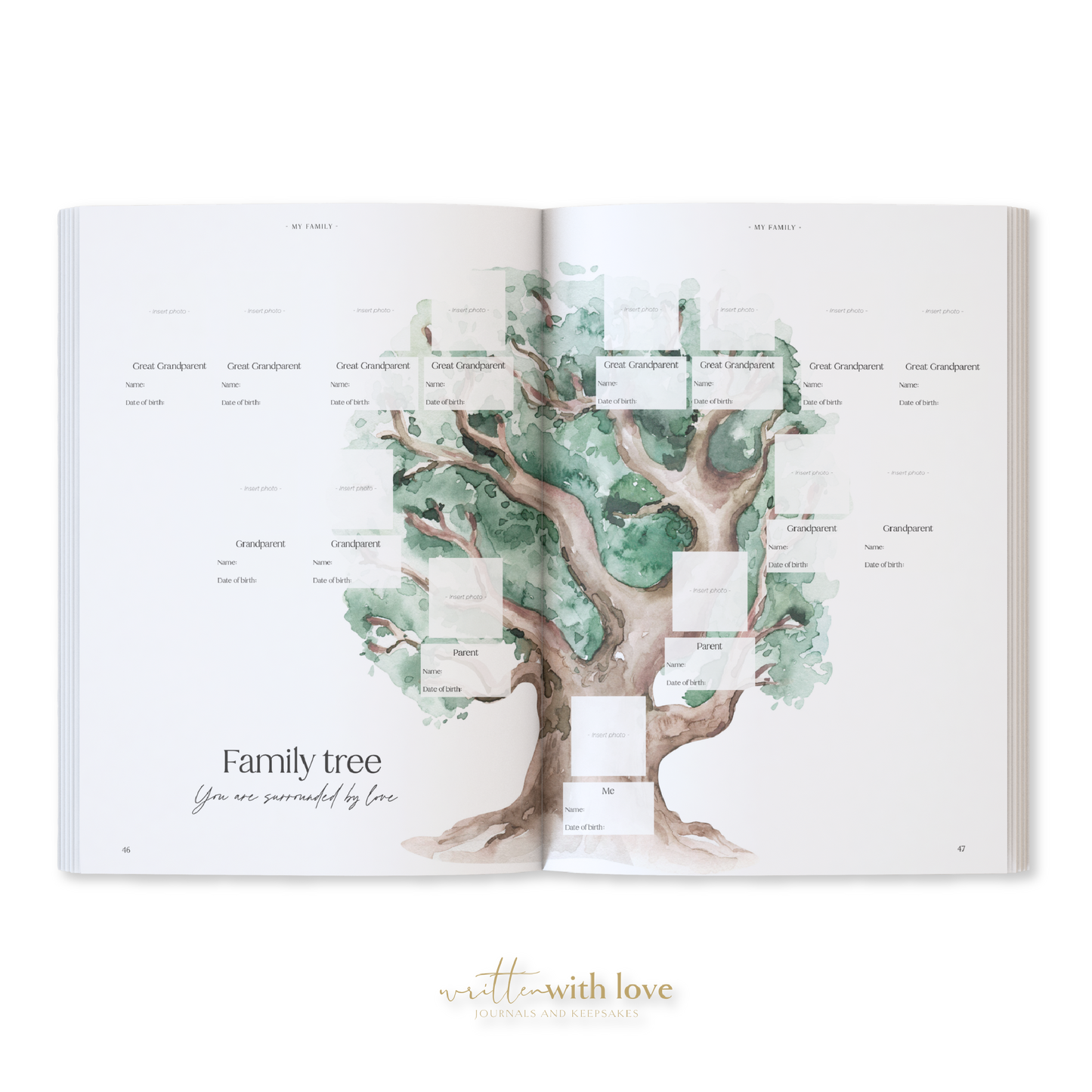 Baby Memory Book with Keepsake Box - Oatmeal