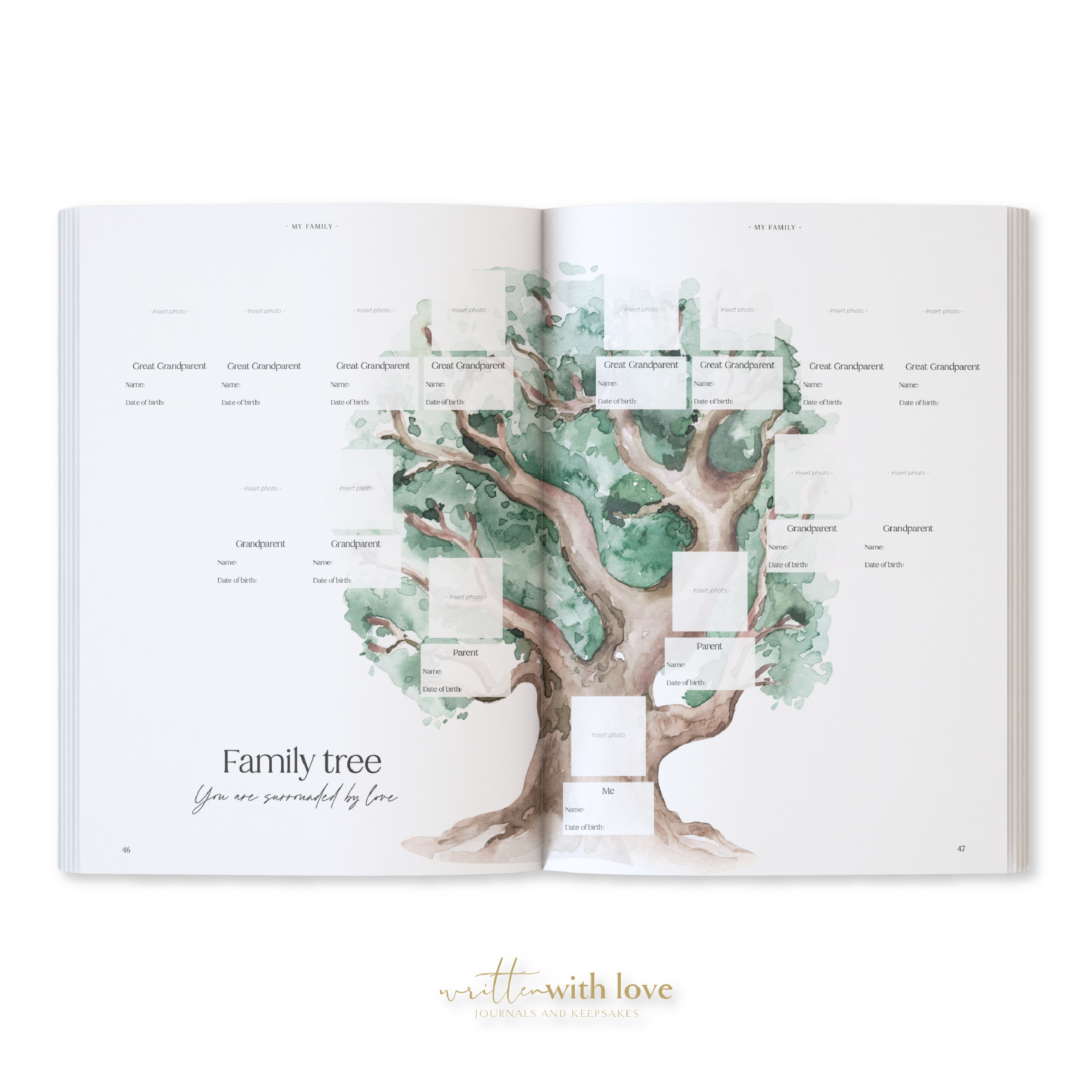 Baby Memory Book with Keepsake Box - Oatmeal