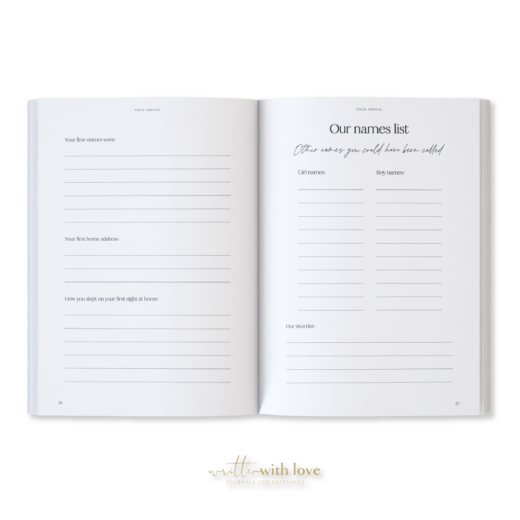 Baby Memory Book with Keepsake Box - Oatmeal