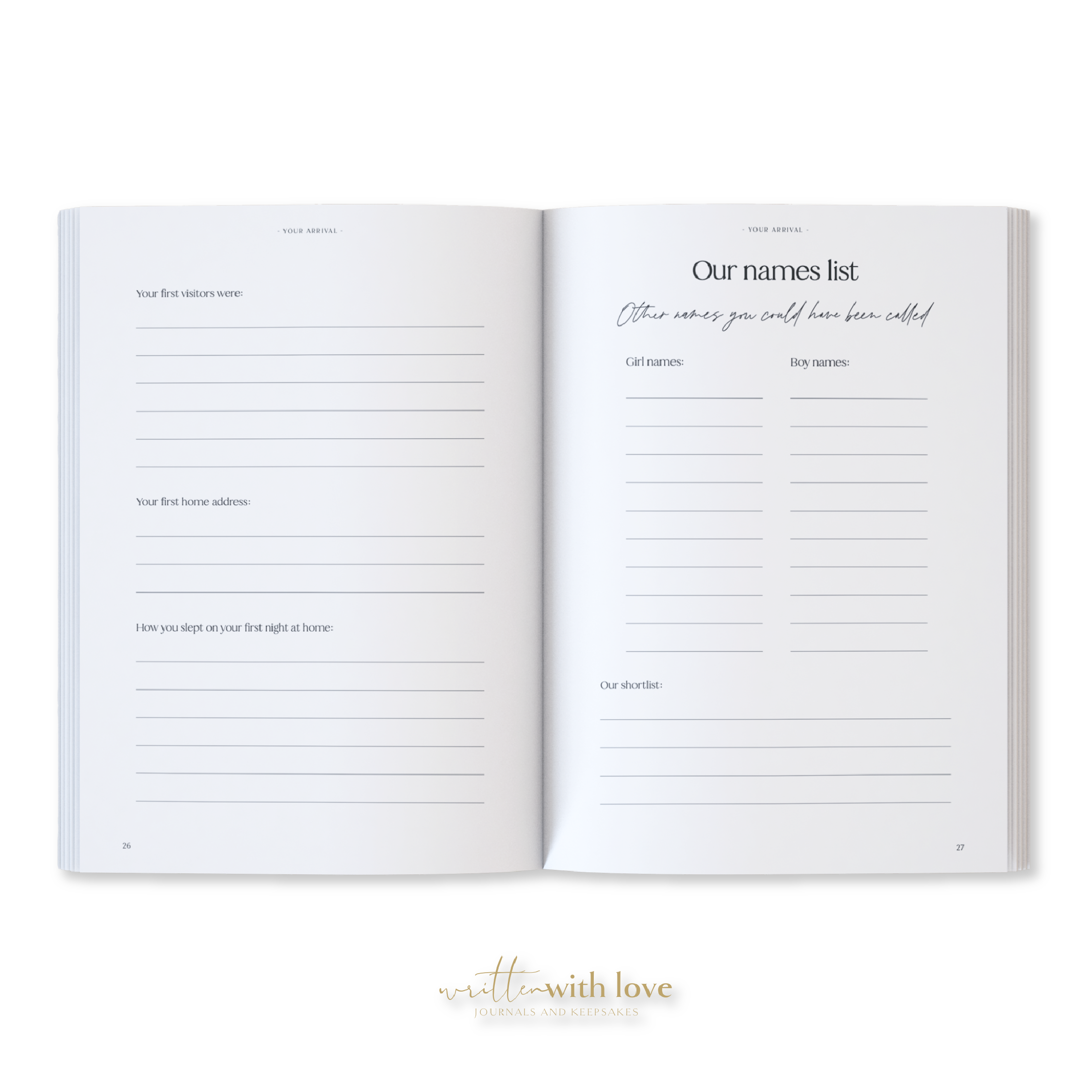 Baby Memory Book with Keepsake Box - Oatmeal