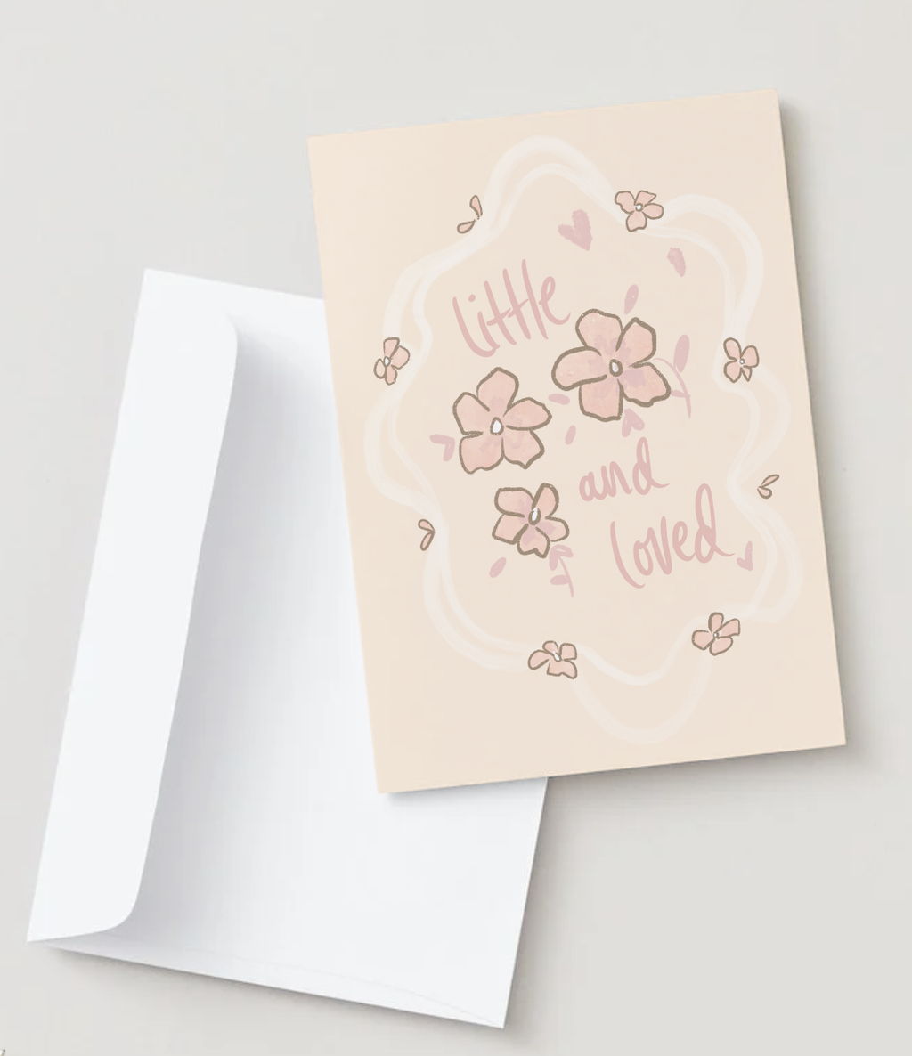 Little and loved pink card