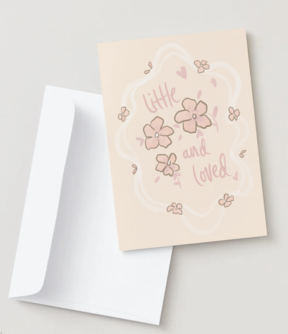 Little and loved pink card