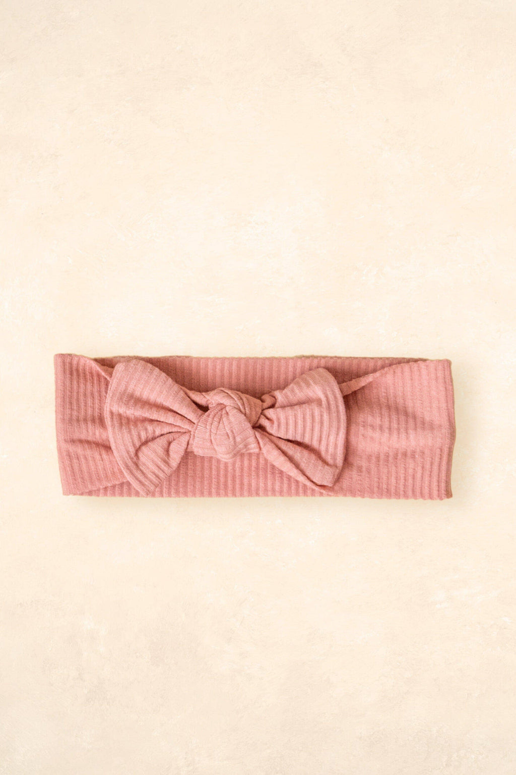 Bamboo Stretch Bow Headband - Blush
