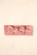 Bamboo Stretch Bow Headband - Blush