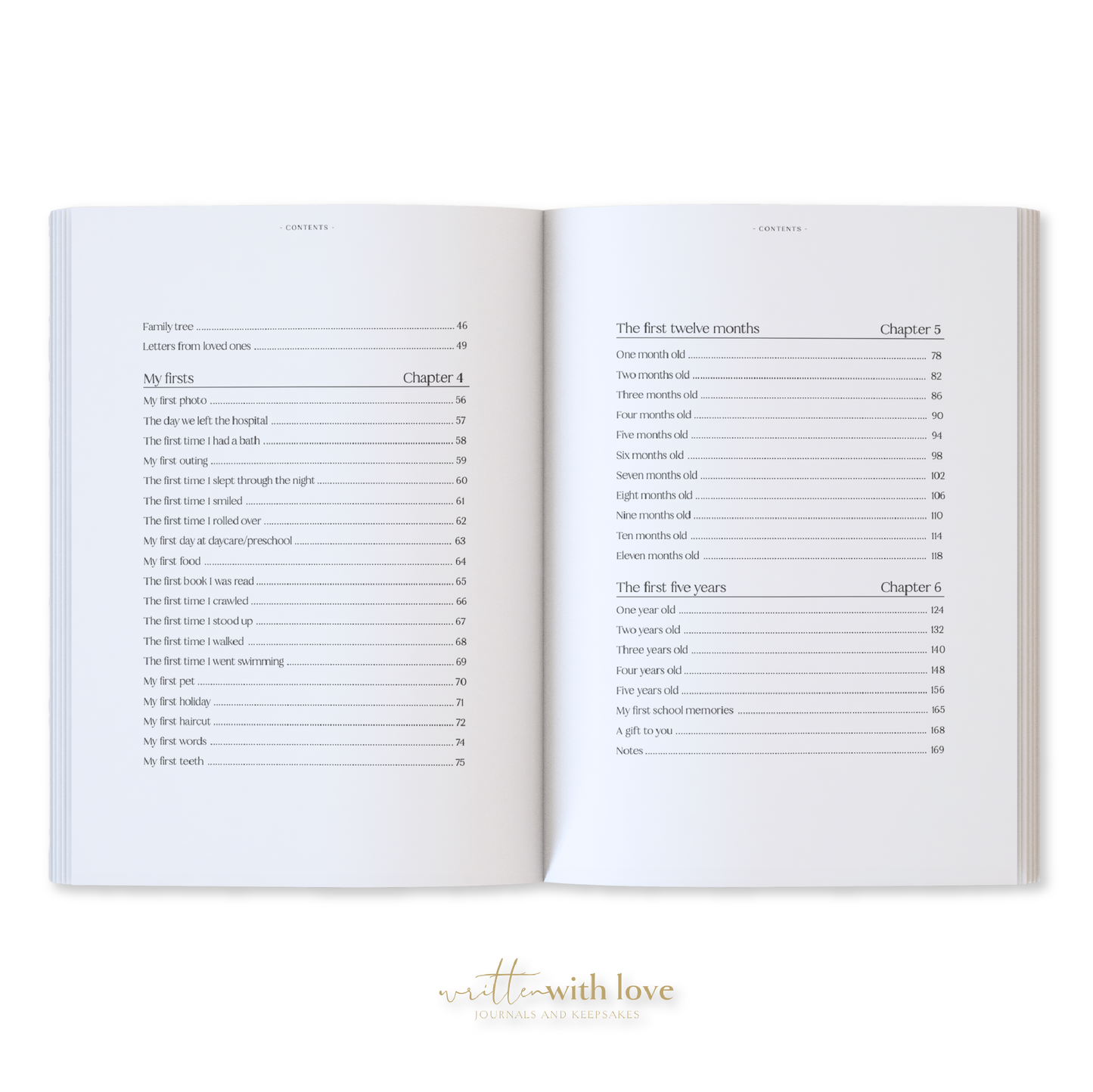 Baby Memory Book with Keepsake Box - Oatmeal