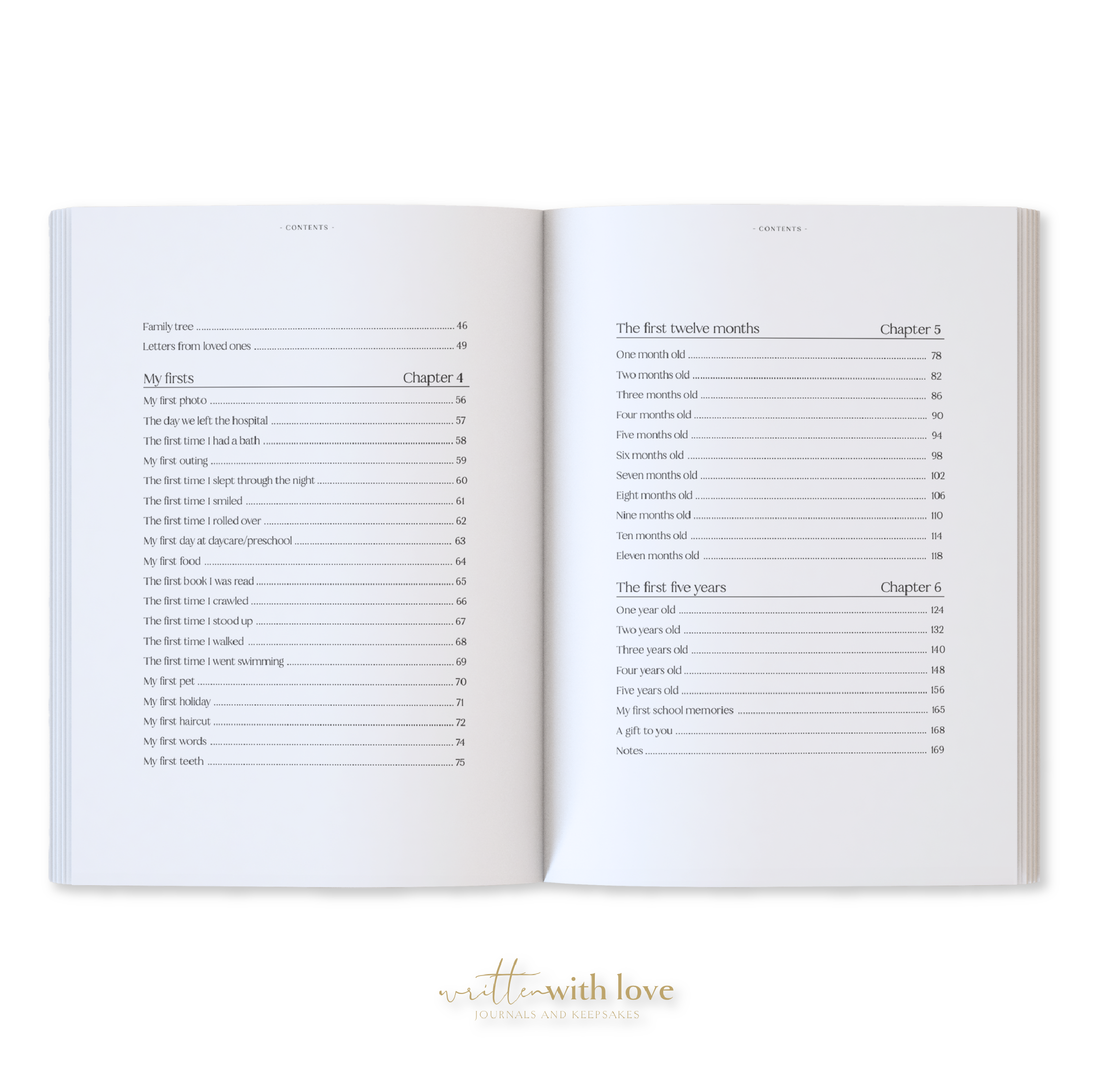 Baby Memory Book with Keepsake Box - Oatmeal