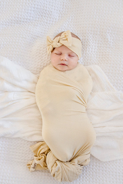Bamboo Stretch Swaddle: Oat