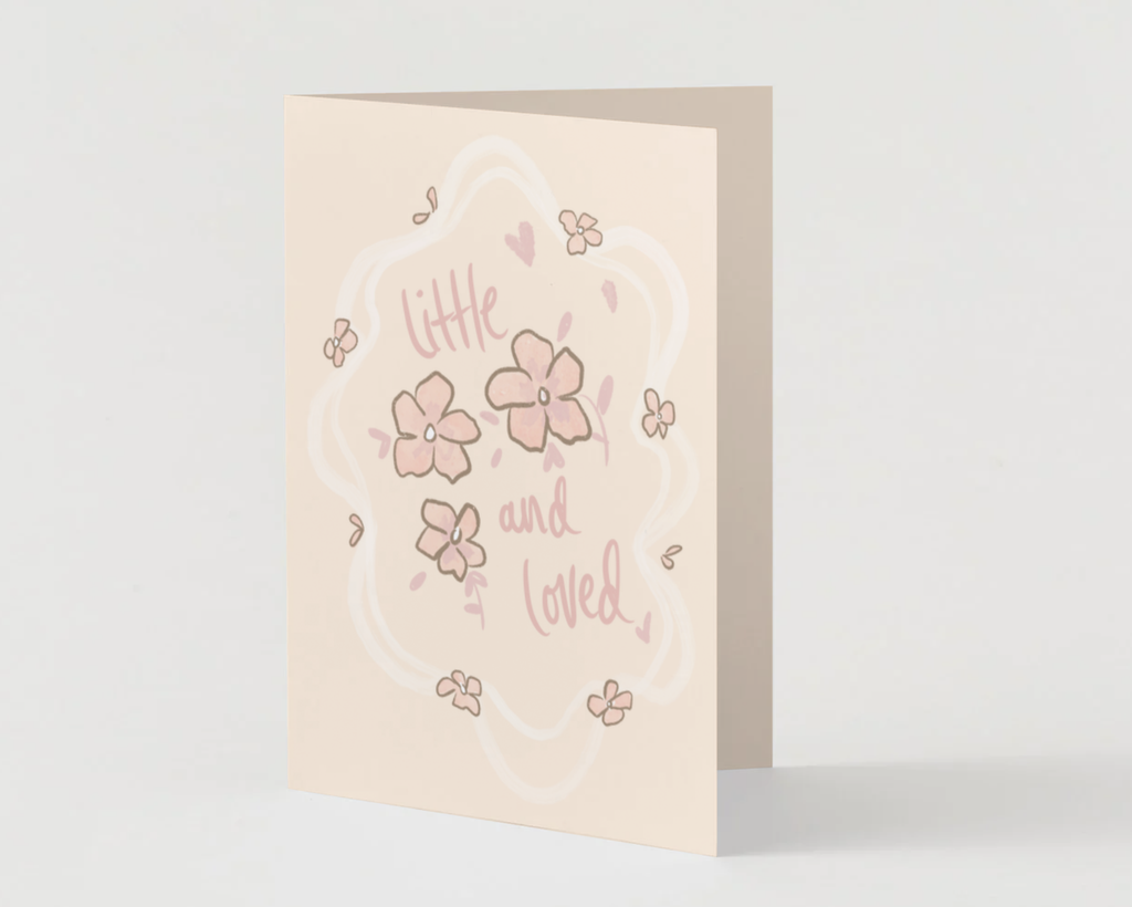 Little and loved pink card