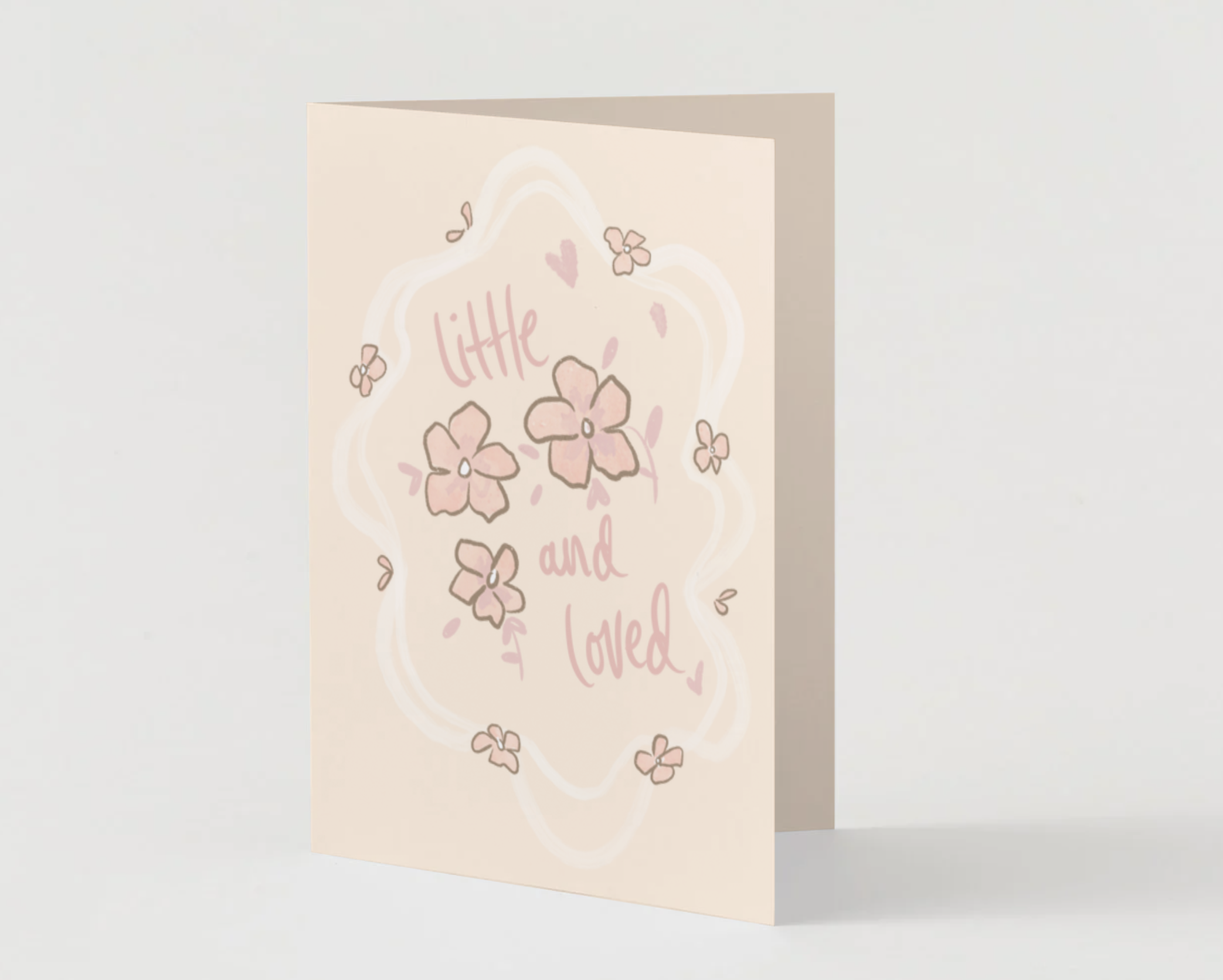 Little and loved pink card