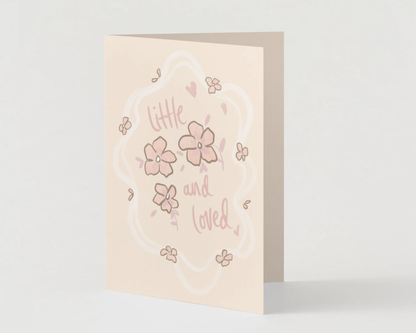 Little and loved pink card
