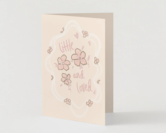 Little and loved pink card