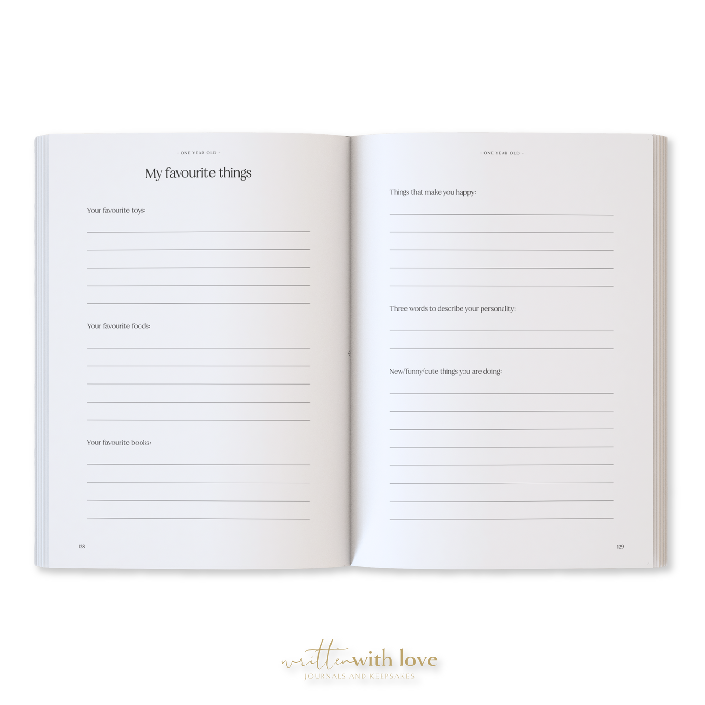 Baby Memory Book with Keepsake Box - Oatmeal
