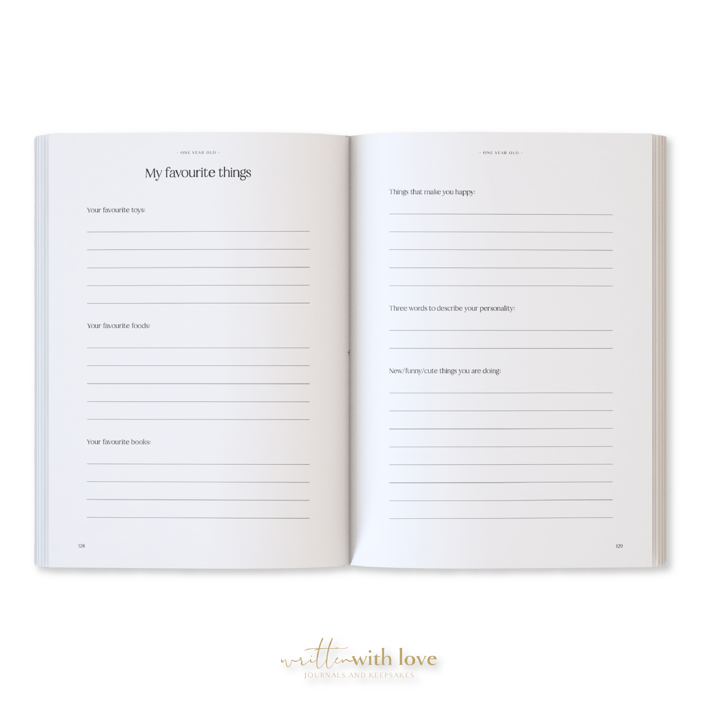 Baby Memory Book with Keepsake Box - Oatmeal