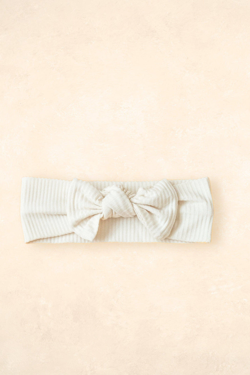 Bamboo Stretch Bow Headband - Ivory