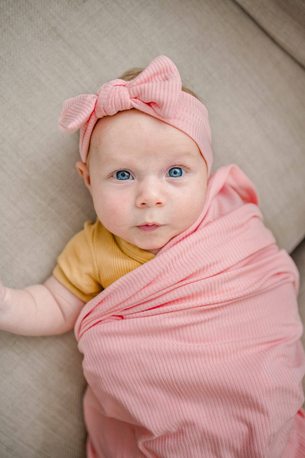Bamboo Stretch Swaddle: Peony