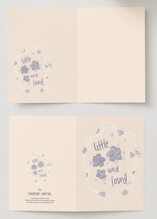 Little and loved blue card