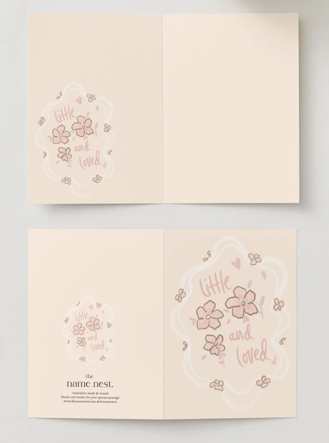 Little and loved pink card