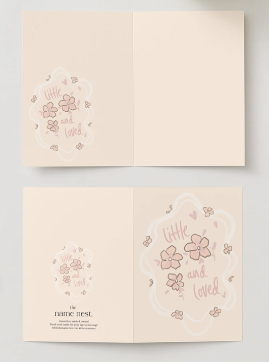 Little and loved pink card