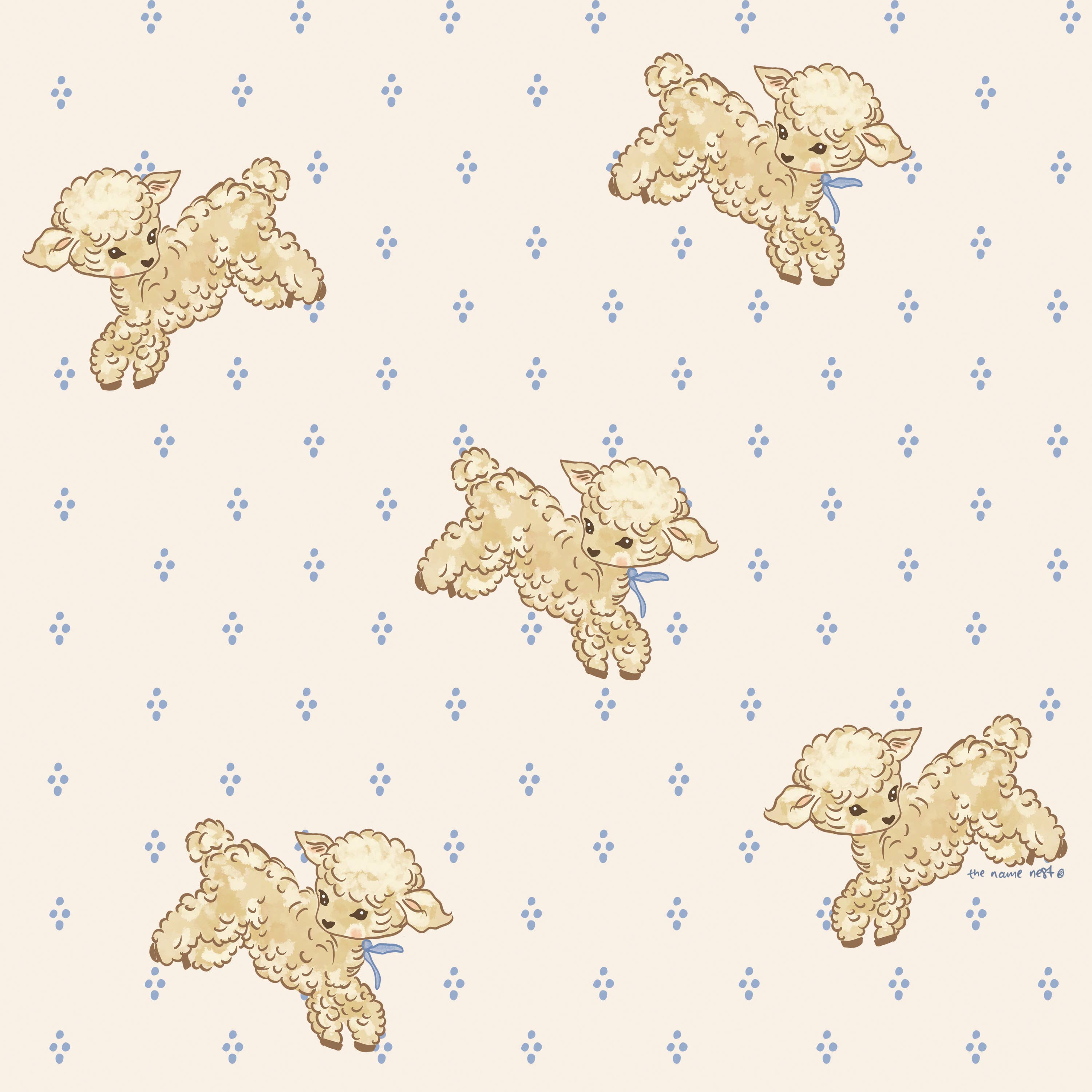 Lullaby Lambs - baby swaddle wrap