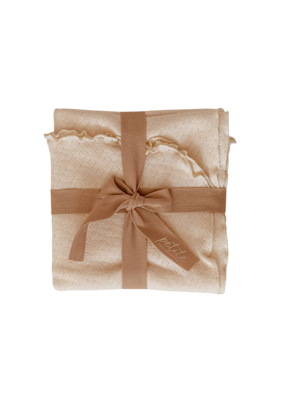 Baby swaddle / Organic Pointoille - Cream: Large